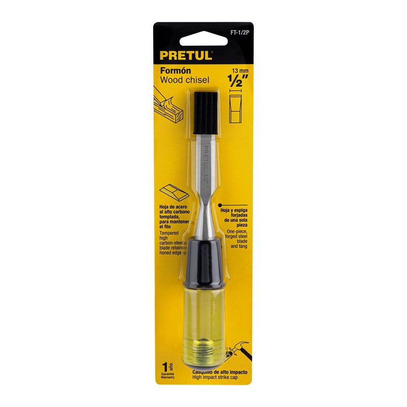 Pretul FT-1/2P, Formón 1/2", Fabricado en acero al carbono