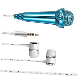 FUNOMOCYA Miniature Phone Mic Portable Recording Microphone for Tablets Laptops Compact Singing Mic for Podcasting