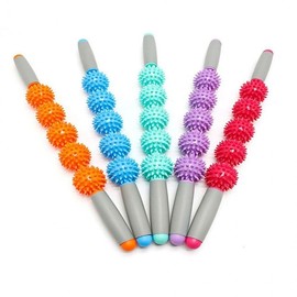 Massage stick Tight muscles Calf Thigh Soles Massage stick Ziva Yoga supplies Stretching bar Tool 5-speed sky blue