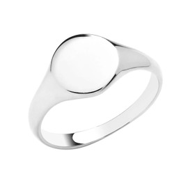 Sterling Silver Signet Ring size J K L M N O P Q R S T U V (K)