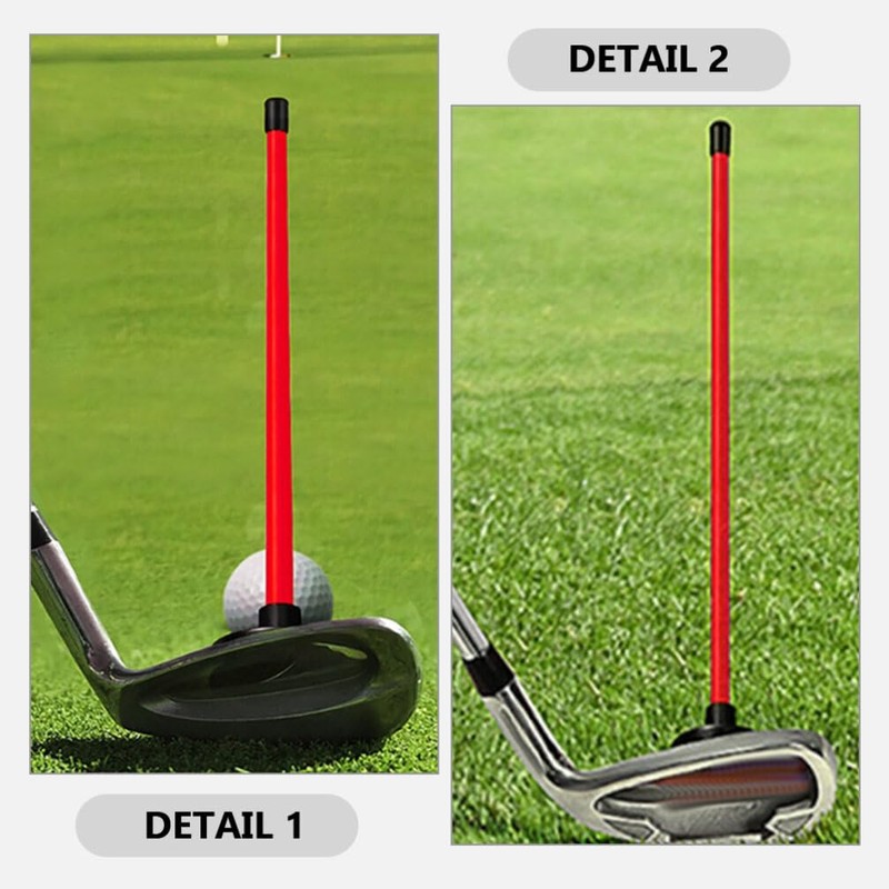 Sosoport Golf Alignment Sticks, Red Direction Stick Swing Training Aid