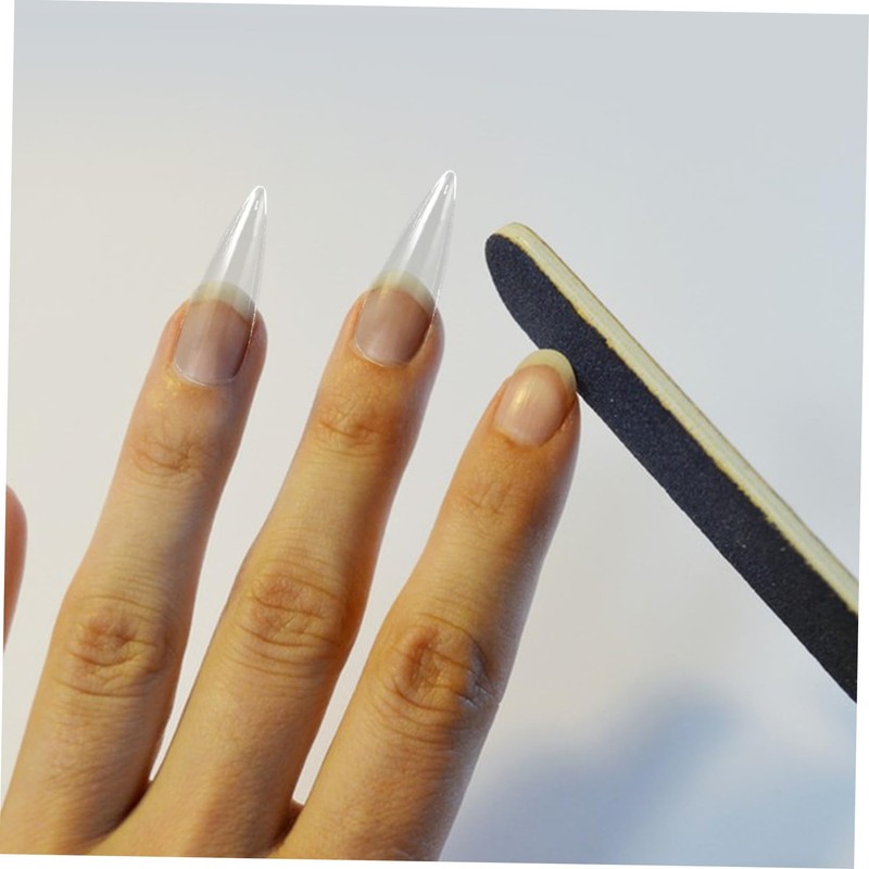 FOMIYES Comfortable Pcs Thin Almond Nail Tips Full Cover Press