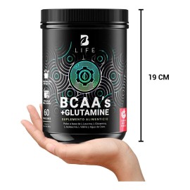 Bcaas Con Glutamina 60 Tomas B Life Bcaas + Glutamine Sabor Fruit punch