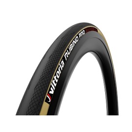 Vittoria Rubino Pro IV Graphene 2.0 - Performance Road Bike Tire - Foldable Bicycle Tires (700x25c, Tan Stripes)