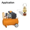 PATIKIL 1/4" Female NPT Safety Valve for Air Compressor Pneumatic