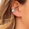 Ear Cuff Earrings for Women No Piercing Silver Rhinestone Cartilage