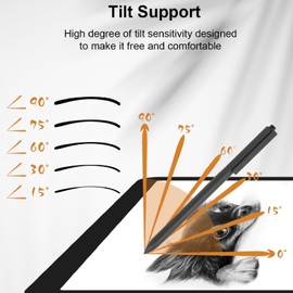 Dpofirs EMR Stylus for Remarkable 2, 4096 Pressure Levels Digital Pen with Palm Rejection for Tab Book, Tilt Support, 6 Replaceable Pen Nibs