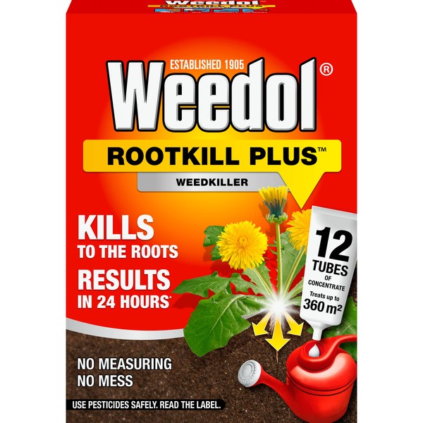 Weedol Rootkill Plus Concentrate Tubes, 12 Pack