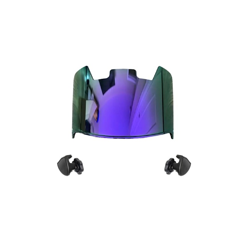 Purple Electroplated Iridium Mirror Premium Football Helmet Visor Eye Shield