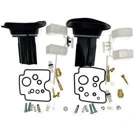 2-Pack Carburetor Rebuild Kits Carb Repair Kit with Diaphragm Replacement for Yamaha V Star 1100 XVS1100 1999-2007