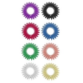 Kigniote 20 Stück Akupressur Ring Set, Massageringe für Finger Akupressurring, Massage Ring für Stressabbau, Entspannung und Förderung der Durchblutung, Fingermassage oder Zehenmassage (Hellrosa)