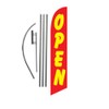 Open Flag (red/Yellow) 15ft Feather Banner Swooper Flag Kit |