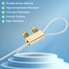 PATIKIL Steel Wire Rope Cable Clamp, 20 Pack M3 Double