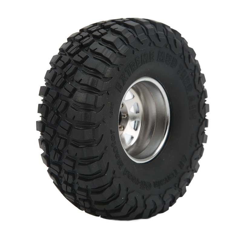 4PCS 1.9in Wheel Tires with 10 Holes Hub Uneven Gravel
