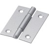 TRUSCO(トラスコ) スチール製厚口蝶番 シルバー塗装仕上げ 全長51mm (10個入) 888-51SV