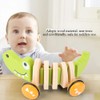 Toddler Child Crocodile Wooden Rope Toy Walk A Long Pull