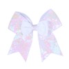 Glitter Cheer Hair Bows Ponytail Holder Elastic Band Sequins Bow-knot