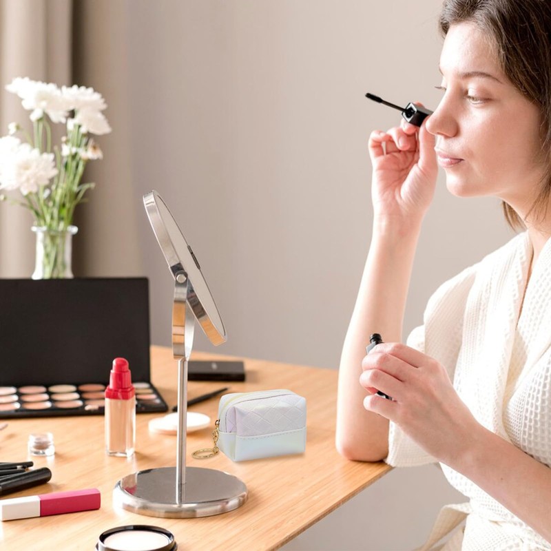 MultiValue Women Coin Purse, Soft Leather Gradient Pearl Change Wallet