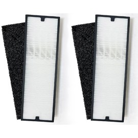 Nispira Particle/Carbon HEPA Filter Set For Blueair Sense+ Sense Air Purifier | Removes Smoke, Chemical VOCs, Odor, Pet Dander | 2 Sets