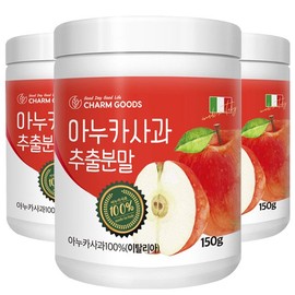 Chamgoods 아누카사과 추출 분말 150g 3통 Anuka Apple Extract Powder 150g 3 Tubs