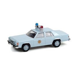 1982 FD LTD-S Country Sheriff Police Car, Light Blue - 30304/48-1/64 Scale Diecast Model Car