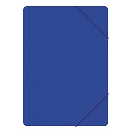 Office Products Document Folder with Elastic Band A4 PP 500 Micron 3 Flaps Blue / Type 3 Flaps / Type with Elastic Band / Material PP / Colour Blue / Format A4 / Dimensions (mm) 240 x 320