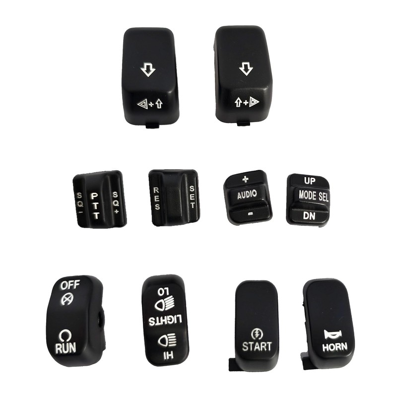 Cyreedom Morotcycle Black Handlebar Control Button Caps Handlebar Switch Housing