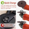 Saipor 2Pcs Angle Grinder Flange Nuts with 5/8-11 Inch Thread,