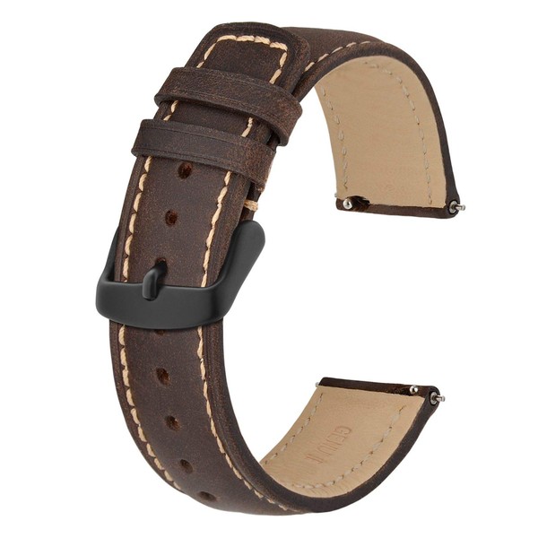 [BISONSTRAP] Leather Watch Band 14mm 16mm 18mm 19mm 20mm 21mm