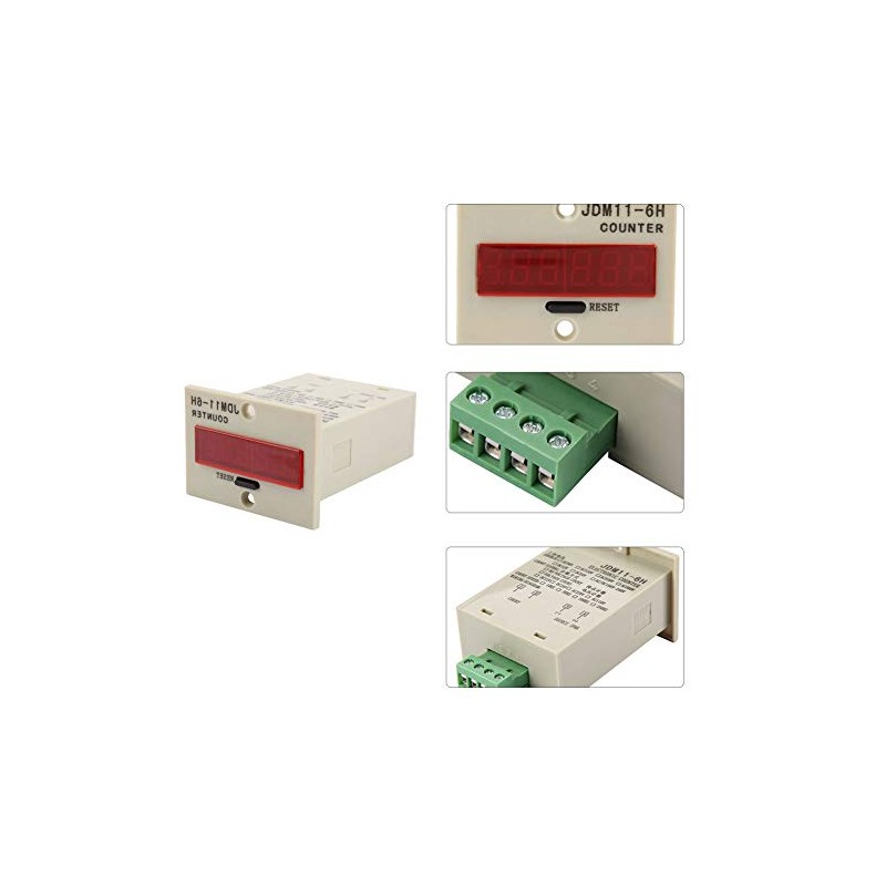 Jdm11-6H Digital Counter 6 Digit Display, 24V 12V DC Electronic