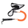 Surfboard Leash TPU Heliciform Comfortable HighElastic Surfing Safety Traction Rope(Orange