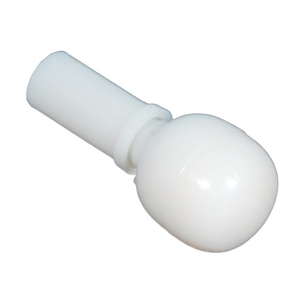 Bulldog Rolling Cane Tip - 1-2 inches White