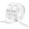 Cinta Doble Cara Extrafuerte,2 Rollos 5M Nano Tape Reutilizable,Impermeable