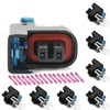 GROBARPART 8 Pcs Gas Fuel Injectors Connector Wiring Harness Pigtail