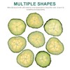 TEHAUX 12pcs Dried Pressed Cucumber Slices for DIY Decor Craft