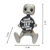 sofarefinish 2" Cute Tiny Robot Resin Figure with Slogan 'Your