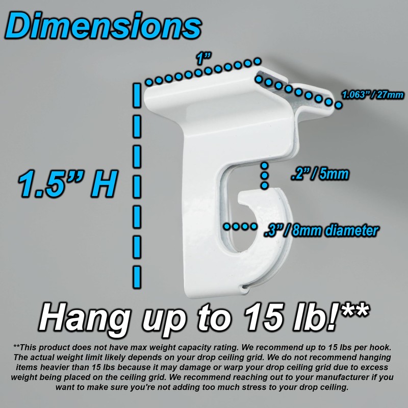 STORE FIXTURES DIRECT Extra Heavy Duty White Aluminum Drop Ceiling