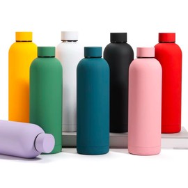 Tiatan Thermal Steel Water Bottles - Colorful, Durable, Travel-Friendly, Gym, Hiking, School, Leak-Proof, Adventure-Ready, 24H Cold, &12H Hot - 33.8 OZ, 1 Liter, (Peony Pink).