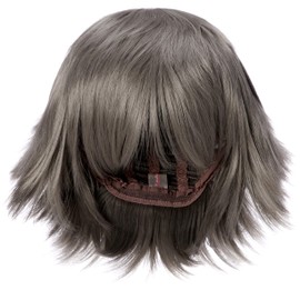 Janet JN-7014-22 Rockin Base Gunmetal Cosplay Wig, Cosplay Wig, Heat Resistant, With Net, Party, Costume, Women's, One Size Fits All, silver (gunmetallic)