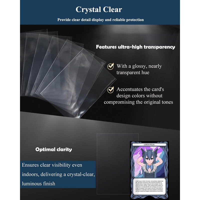 Pack of 600 Card Sleeves, Perfect Matching Inner Sleeves