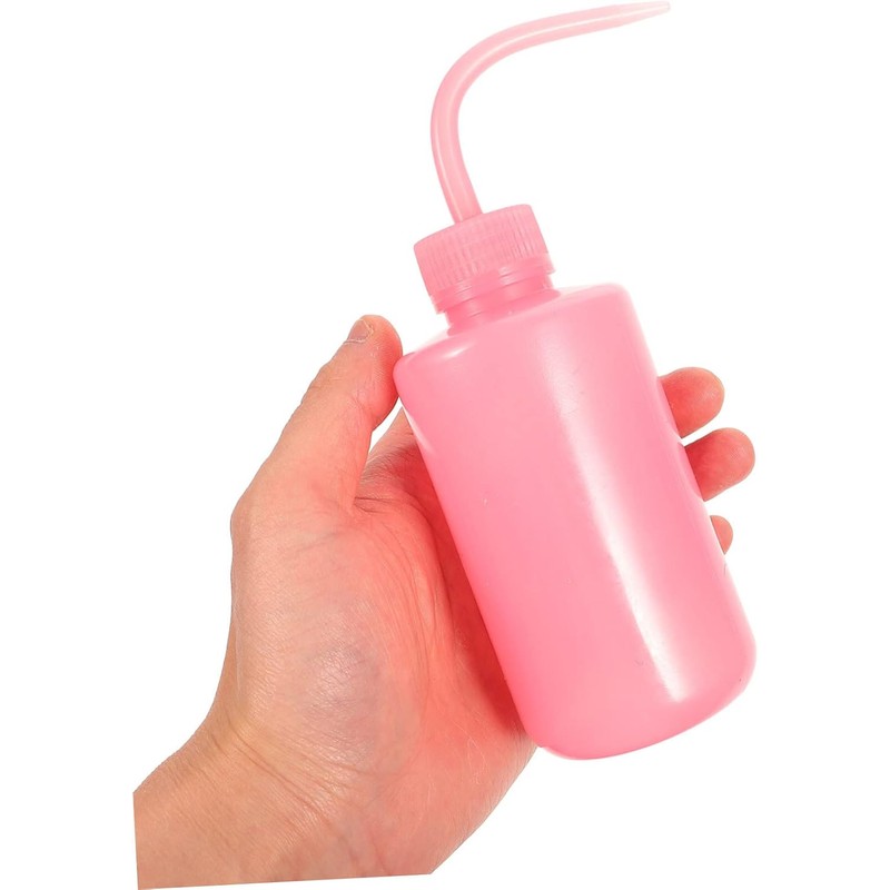 Botella de Limpieza de Pestañas 250ml Boca Curva, Resistente a