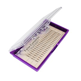 Scala 8-16mm to Choose 5 Roots 60pcs 0.07mm Thickness Mink Hair C Curl Eyelash Extension False Strip Eyelashes Individual Lashes (12mm)