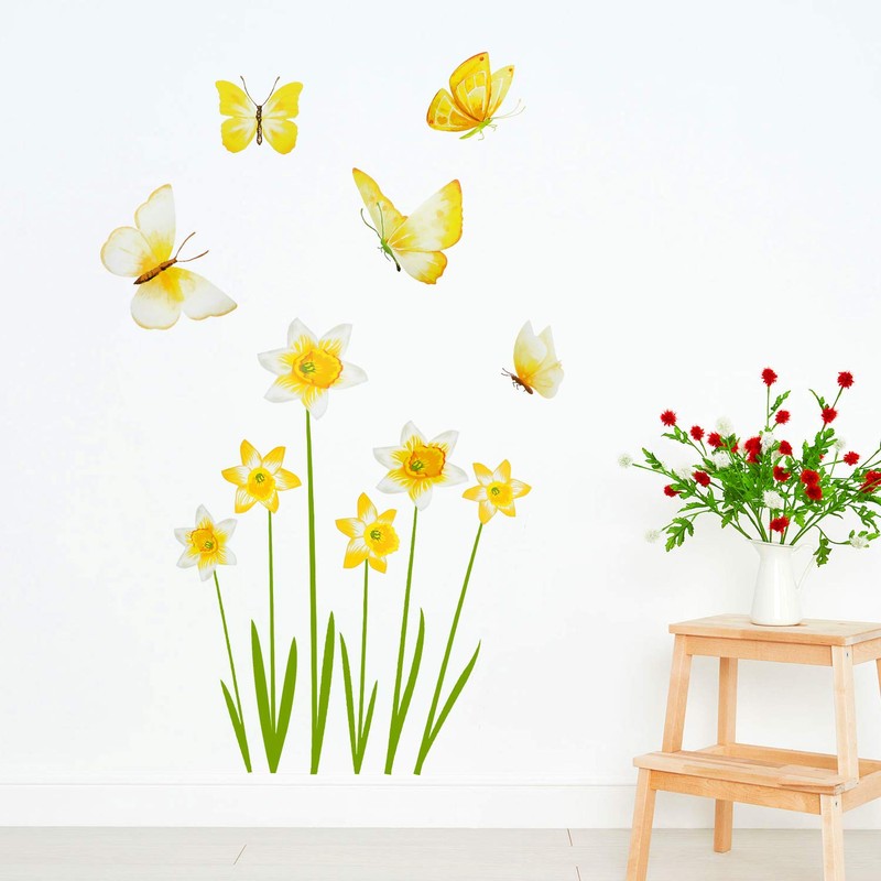 Flower Wheelie Bin Stickers Decorative Wheelie Bin Covers Dustbin Flower