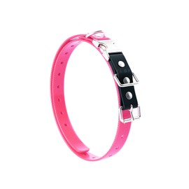 Quick Snap Bungee Dog Collar Strap with D Ring for Most of Electronic Training Shock Collar Receivers-Adjustable Durable Waterproof Odorless 3/4 Inch TPU Collar Replacement for Barking Fence