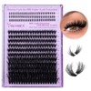Yawamica Cluster Eyelash Extensions Fluffier Lash Clusters with Bottom Lashes