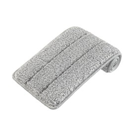 BOSHENG - Almohadilla plana para mopa de microfibra, mopas de piso con almohadillas lavables, 1 paquete de recambio – Gris