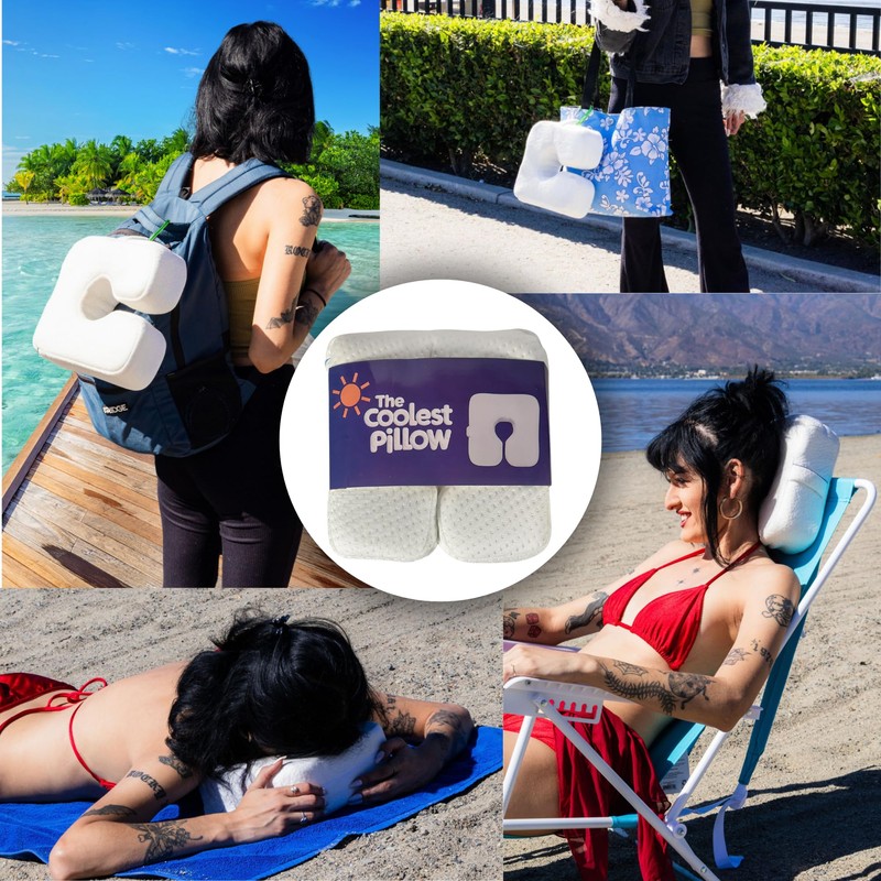 The Coolest Pillow - Essential for Sunbathing at Beach or