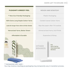 MAYFAIR LINEN 100% Egyptian Cotton Fitted Sheet Twin Size - 600 Thread Count 16" Deep Pocket Twin Fitted Sheet Only, Cooling Sateen Elastic Bottom Sheet, Fits College Dorm Mattress - Deep Blue