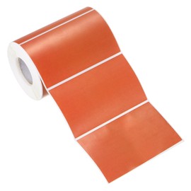 PATIKIL Rectangular Color Coding Labels 5 x 3 Inch, 500 Pcs Rectangle Colored Labels Sticker Moving Stickers Label Tags for Inventory Office Home Packing Box, Orange-Red