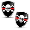 Skino Eu 2 x 3D Gel Sticker Pirate Skull Pirate